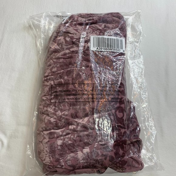 The Muses Lounge Velvet Burnout Dolman Ruched Cardigan Dusty Mauve NEW - Picture 13 of 15